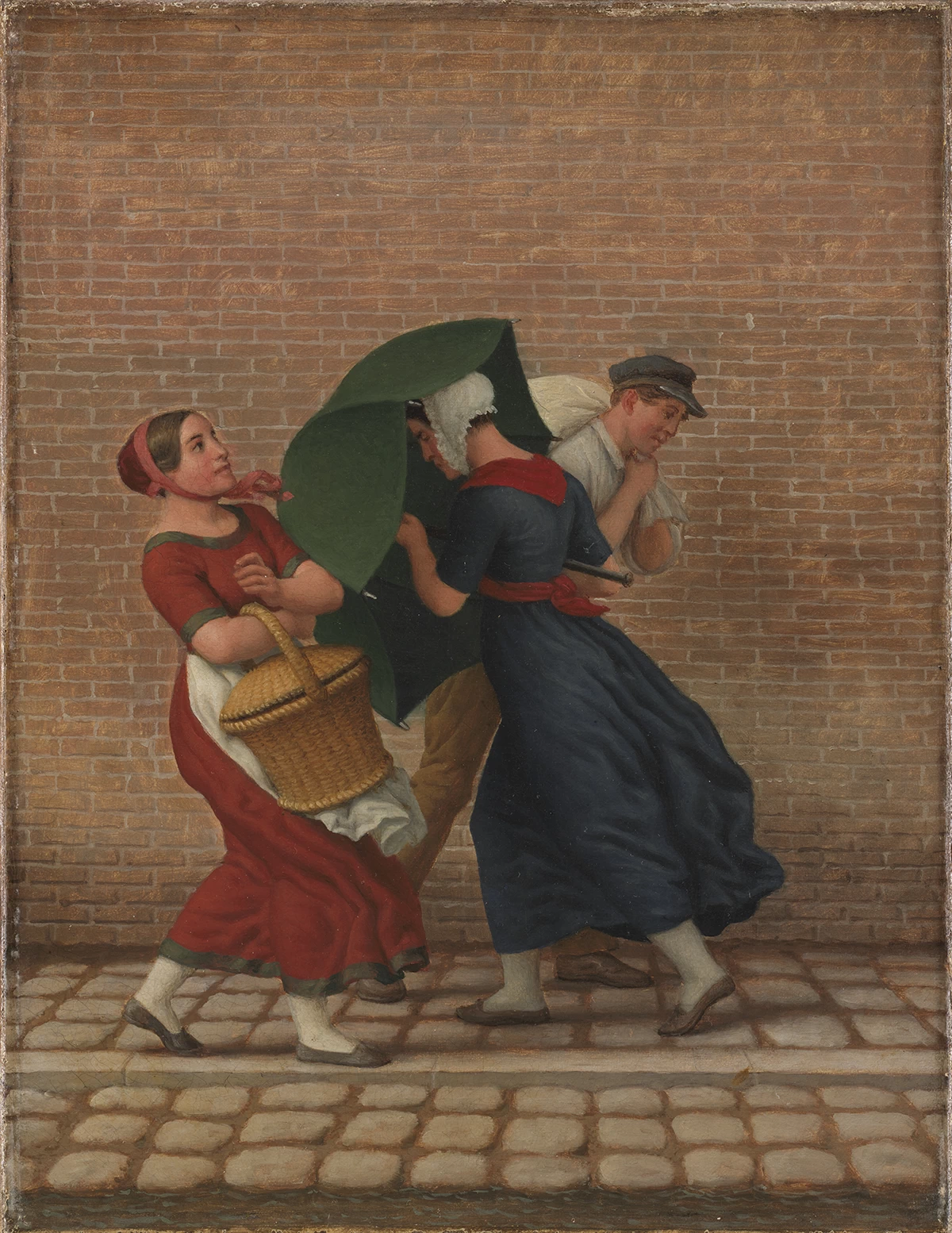 Scena di strada sotto vento e pioggia - Statens Museum for Kunst, Copenaghen